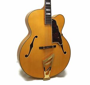 D'Angelico EXL-1A Excel Series Archtop Acoustic-Electric Guitar + Case - Natural