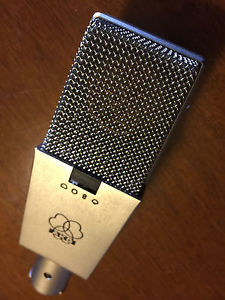 AKG SILVER C 414 EB C12, C414EBC12 NYLON CAPSULE MICROPHONE- BEAUTIFUL VINTAGE!