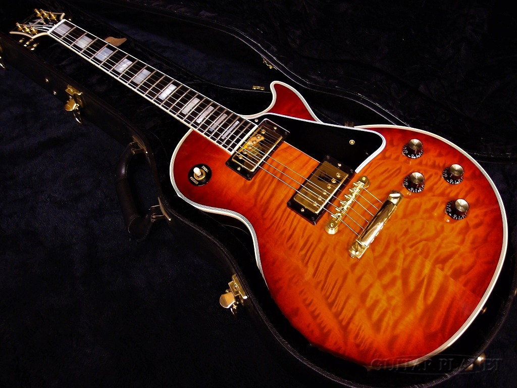 Gibson Custom Shop: 1968 Les Paul Custom Quilt Firemist 2009 USED