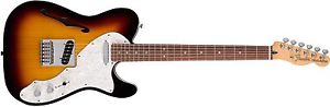 Fender Deluxe Tele Thinline, 3 Tone Sunburst, Rosewood