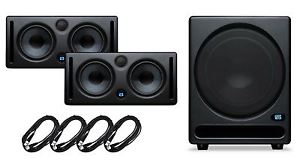 PreSonus Eris E66 Matched Pair & Temblor T10 XLR Bundle - E-66 MTM 6" T-10