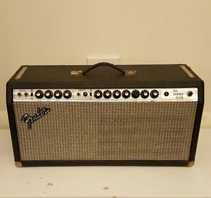 Vintage 1970s Fender Dual Showman Reverb Guitar Amp Head Blackface Mod Original