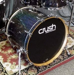 Crush Drums Sublime Maple 26" Diameter Bass Drum/Multi Black Sparkle/NEW