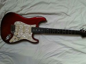 Rare, 1994 Fender USA Plus Stratocaster, Crimson Pearl, Burst, Warmoth neck!!!