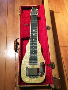 Fender Champion Lap Steel Guitar and Tweed Case - Early 1950's, All Original