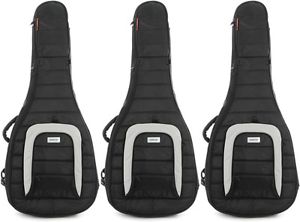 MONO M80 Dreadnought Hybrid Gig Bag - Jet Black (3-pack) Value Bundle