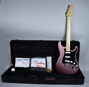 2013 Fender Stratocaster Deluxe Burgundy Mist Modified Electric Guitar w/OHSC
