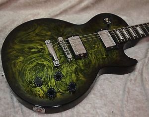 2011 USA Gibson Les Paul Studio electric guitar Green Swirl finish w/ case