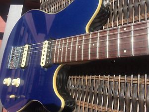 Gorgeous Ernie Ball Music Man Axis Super Sport Guitar Metallic Blue Pearl