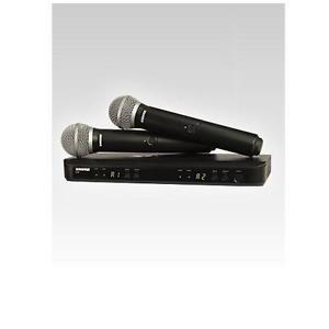 New Shure BLX288/PG58-H9 Dual Wireless Handheld Mic System New