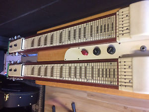 Vintage! National Valco 1950's Twin Console Lap Steel!!  in original case!!