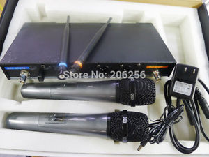 Wireless Microphone System with Karaoke and DJ 2 Handheld Mic with Transmitter
