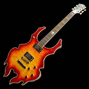 Free Shipping Used MINARIK GUITARS Samhain 00's Trans Cherry Sunburst Guitar