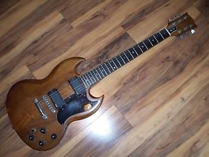 GIBSON WALNUT SG , THE SG, 1979 MODEL, PLAYERS GUITAR, EMG PICKUPS, LIGHT RELIC