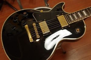 Vintage Burny RLC-70 Left-Hand ALL MAHO VH-1 MIJ Guitar Made in Japan LP Custom