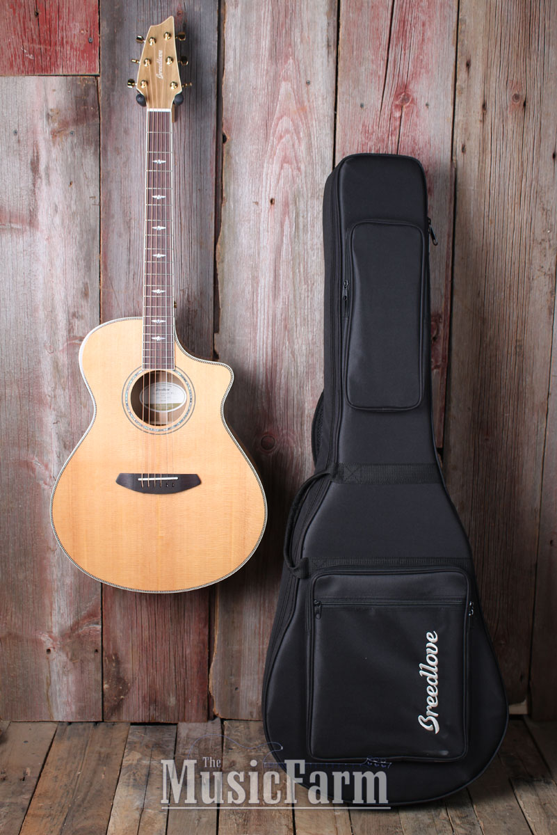 Breedlove Stage Exotic Concert CE Sitka Myrtle Acoustic Electric Guitar w Gigbag