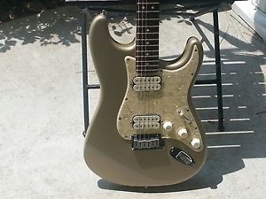 fender big apple strat stratocaster 97 shoreline gold American usa hh rare!