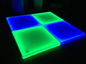 1 piece LED dance floor panels multicolor waterproof Rgbw