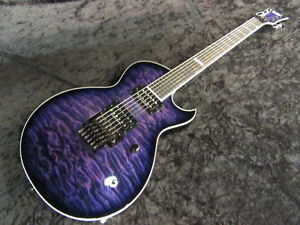 ESP EC-CTM/QM Purple Les Paul Type E-Guitar Free Shipping