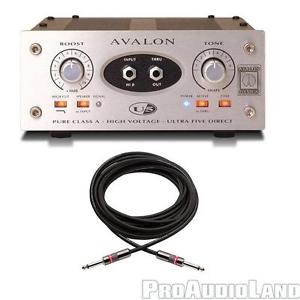 AVALON U5 Guitar Instrument Pre Amp DI Box w/ Free MONSTER 12' Instrument Cable