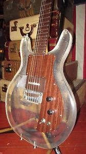 Vintage 1970's Electra Dan Armstrong Lucite Copy Electric Guitar MIJ w/ Gigbag