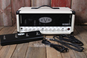 EVH 5150 III Electric Guitar Amplifier Head 50 Watt 3 Channel Tube Amp Ivory