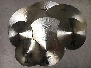 BEAUTIFUL K Custom Dark Cymbal set , Cymbal Bag, 2 Shirts, Sign, 2 Hats + Sticks