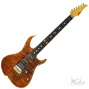 Vola Zenith QRA Yellow Tiger Electric guitar Hand made in Japan