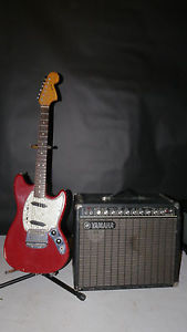 1965 Fender Mustang Guitar, Yahama G100-112 Amp, Vintage Combo