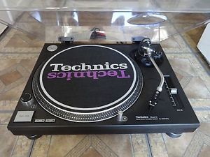TECHNICS SL1200mk2 BLACK PROFESSIONAL DIRECT DRIVE TURNTABLE +TECHNICS HEADSHELL