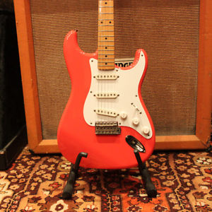Vintage 1983 JV Fender Squier Fiesta Red 57 Reissue RI Stratocaster Japan Guitar