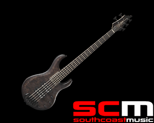 RRP$1500 BC RICH JOHN MOYER from DISTURBED 5 STRING BASS GUITAR BLACK VAPOR