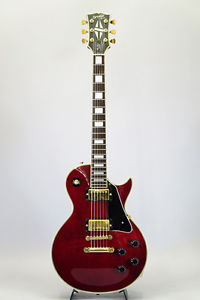 Orville by Gibson LesPaul Custom Wine Red Used Made in Japan Vintage w/ Gigbag