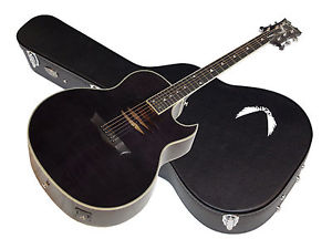 DEAN Dave Mustaine MAKO acoustic electric GUITAR new Trans Black w/ HARD CASE
