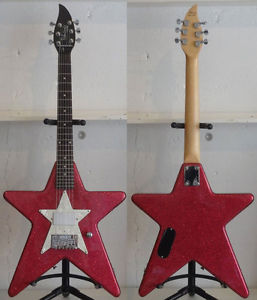 Daisy Rock Debutante Star Short Scale Rare Flashy E-Guitar Free Shipping