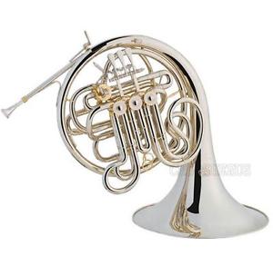 Professional Cupronickel Double French Horn Bb/F 4 Key With Case Mouthpiece