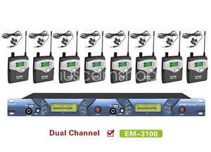 ACEMIC 8 transmitter wireless in ear monitor system EM-3100-8 earphone monitor