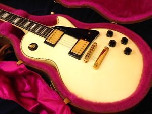 Gibson Les Paul Custom White Used FREE Shipping w/ Hard case