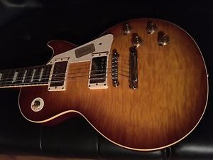 UNPLAYED 2013 Gibson Custom 1959 Les Paul Reissue - Ice Tea Quilt!