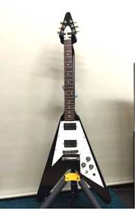 Gibson Flying V 67 Reissue Ebony Black Original 2005 E-Guitar Free Shipping