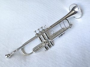 Bach Strad Bb Professional Trumpet model 38 M bore, silver plated, low serial #