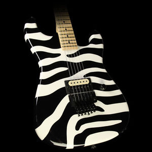 Used 2008 Charvel Custom San Dimas Electric Guitar Dan Lawrence Zebra Stripe
