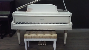 1928 Brahms White Baby Grand Piano | #143691