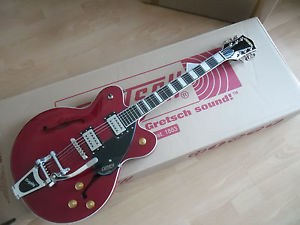 GRETSCH STREAMLINER G2622T W-BIGSBY FLAGS SUNSET SEMI HOLLOW GUITAR .Nuova