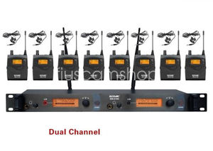 ACEMIC 8-transmitters wireless in ear monitor system EM-2100-8 earphone monitor