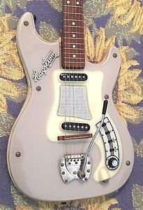 RARE GRAY ACRYLATE TOP! 60`s VINTAGE HAGSTROM "KENT" GUITAR (EARLY MODEL) 100%