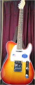 Fender Telecaster American Deluxe Electric Guitar (Amber Sunburst)