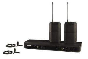 Shure SHR-BLX188CVLM17 Wireless Dual Lapel Mic System 2 x BLX1 Tx; 2 x CVL-B/C M
