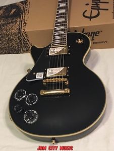 Epiphone Les Paul Custom Pro Left-Handed Electric Guitar - Ebony Stamped 2nd