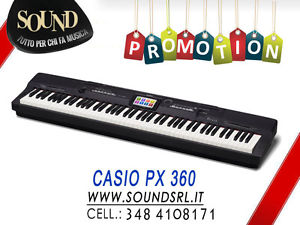 CASIO PX 360 - PIANOFORTE DIGITALE ARRANGER CON TOUCH SCREEN